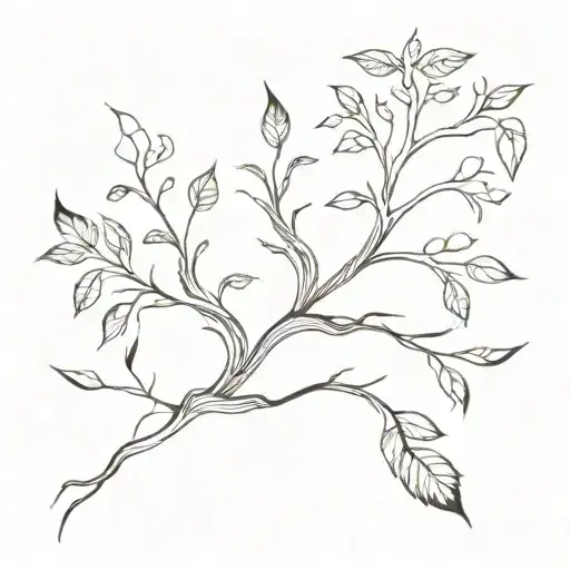 roots and wings tattoo design idea