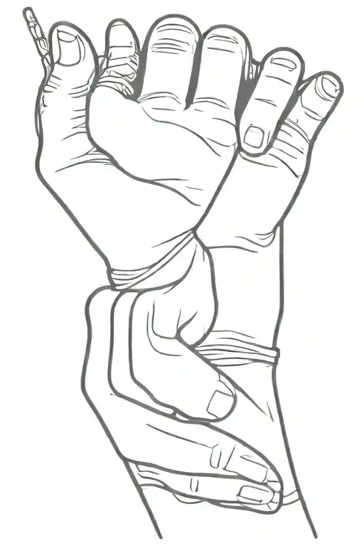 freddy mercury up hand holding tattoo design idea