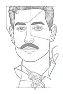 freddy mercury up hand holding tattoo design idea