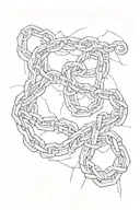 broken chain representing freedom tattoo design idea