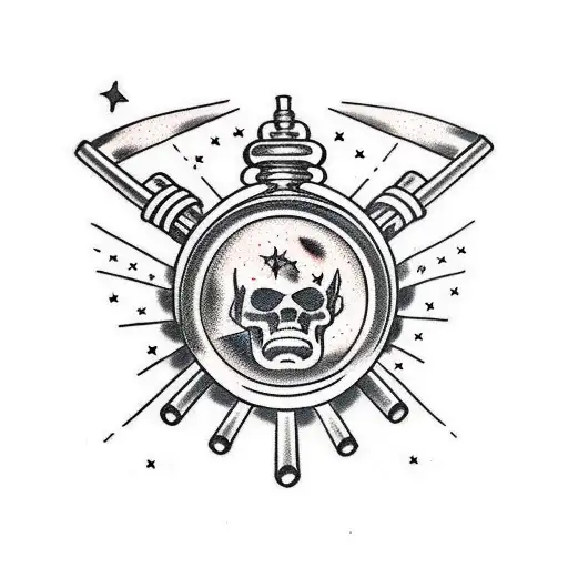 Discipline equals freedom with barbells tattoo design idea