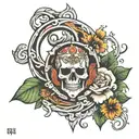 Numbers 916 integrated tattoo design idea