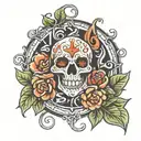 Numbers 916 integrated tattoo design idea