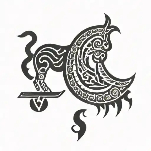 Sumerian civilization with Gilgamesh tattoo design idea