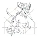 Cyberpunk edgerunners sandevistan tattoo design incorporating tattoo design idea