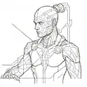 Cyberpunk edgerunners sandevistan tattoo design incorporating tattoo design idea