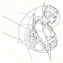 Cyberpunk edgerunners sandevistan tattoo design tattoo design idea