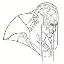 Cyberpunk edgerunners sandevistan tattoo design tattoo design idea