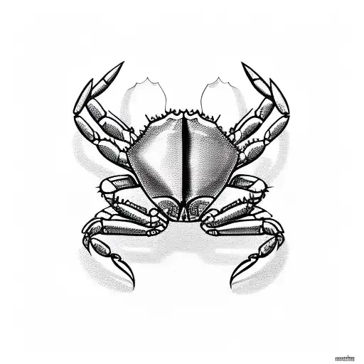 crab tattoo design idea