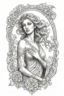 Aphrodite emerging full sleeve tattoo tattoo design idea