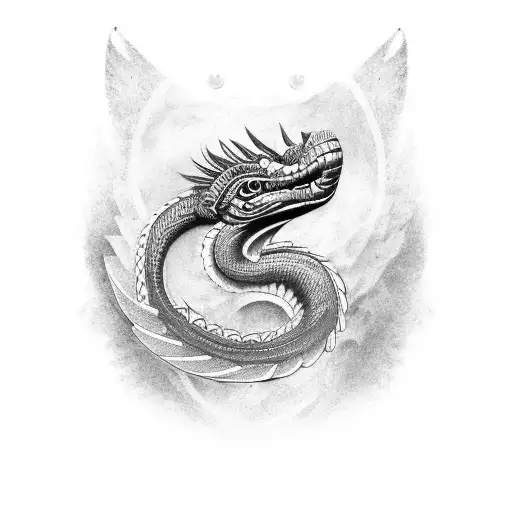 quetzalcoatl tattoo design idea