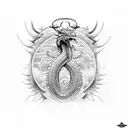 quetzalcoatl tattoo design idea