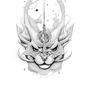 born loser Gemini tattoo design idea