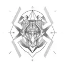 born loser Gemini tattoo design idea