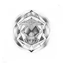 born loser Gemini tattoo design idea