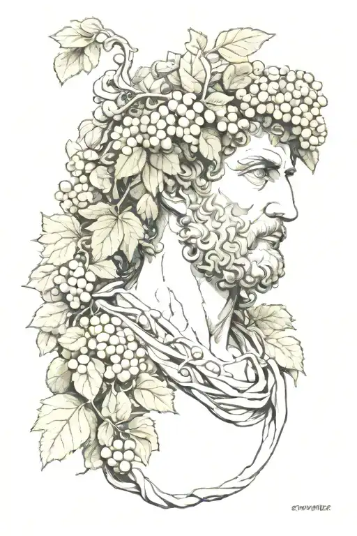 Dionysus tattoo design idea