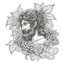dionysus tattoo design idea