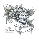 dionysus tattoo design idea