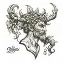 dionysus tattoo design idea