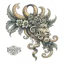 dionysus tattoo design idea