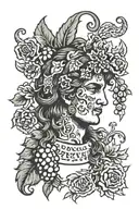 Dionysus tattoo design idea