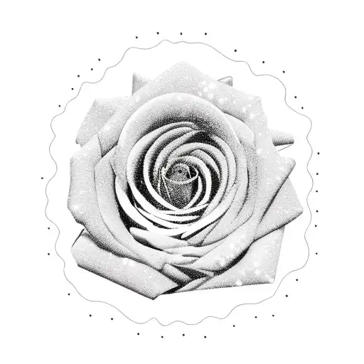 black roses banner with bear in center  tattoo design idea