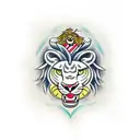 Guardian Lion tattoo design idea