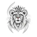 Guardian Lion tattoo design idea