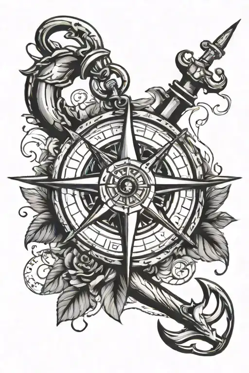 It should be a combination of an anchor, compass(travel), love, compassion & empathy tattoo design idea