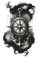 It should be a combination of an anchor, compass(travel), love, compassion & empathy tattoo design idea