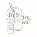 Diprofol ampoule tattoo design idea