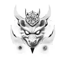 zorro naranja rojiso tattoo design idea