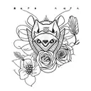 natureza e animas tattoo design idea