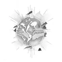 the world is mine tattoo design idea