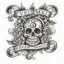 VII・II・MMXXII WITH IT SAYING FOREVER AND ALWAYS tattoo design idea