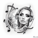 music tattoo tattoo design idea