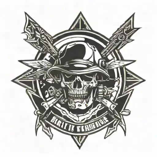 military ranger intelligence tattoo design idea