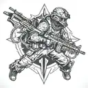 military ranger tattoo design idea