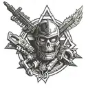 military ranger intelligence tattoo design idea