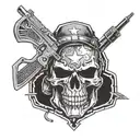 military ranger intelligence tattoo design idea