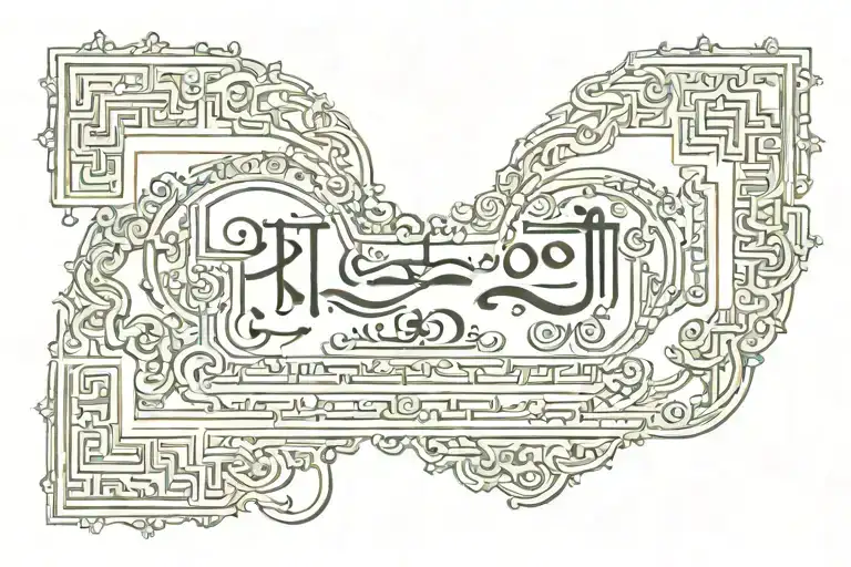 sanskrit tattoo design idea