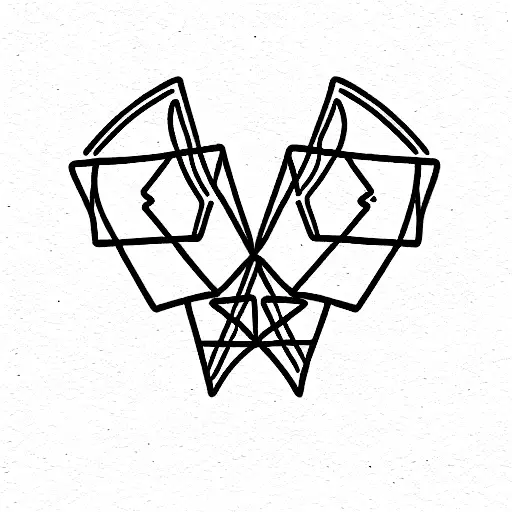 TRAINGLE CHOKE tattoo design idea