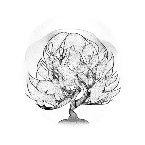 dogwood tree tattoo design idea