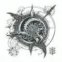 dark souls 3 eclipse minimalist tattoo featuring tattoo design idea