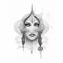 words "Vega - Rivera" vertically tattoo design idea