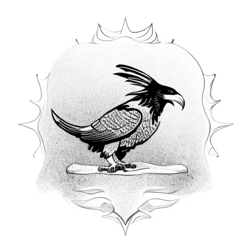 A majestic raven perched on a viking shield, symbolizing protection and strength tattoo design idea
