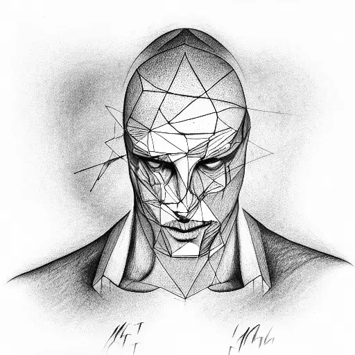 Mental Confusion Man tattoo design idea