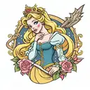 princess aurora disney tattoo design idea