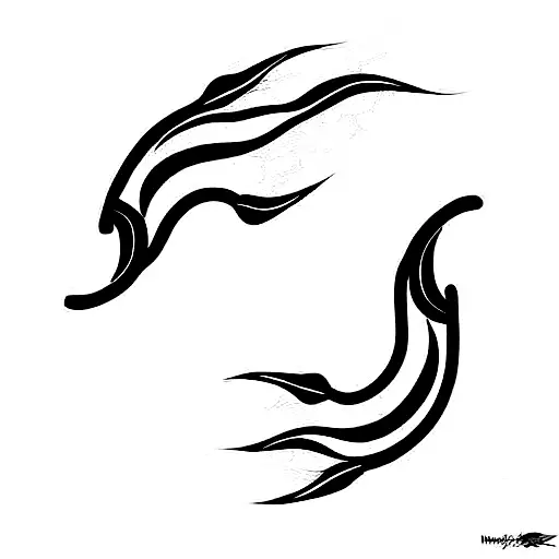 two koi fish tattoo design idea