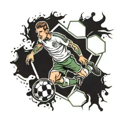 Soccer tattoo design idea